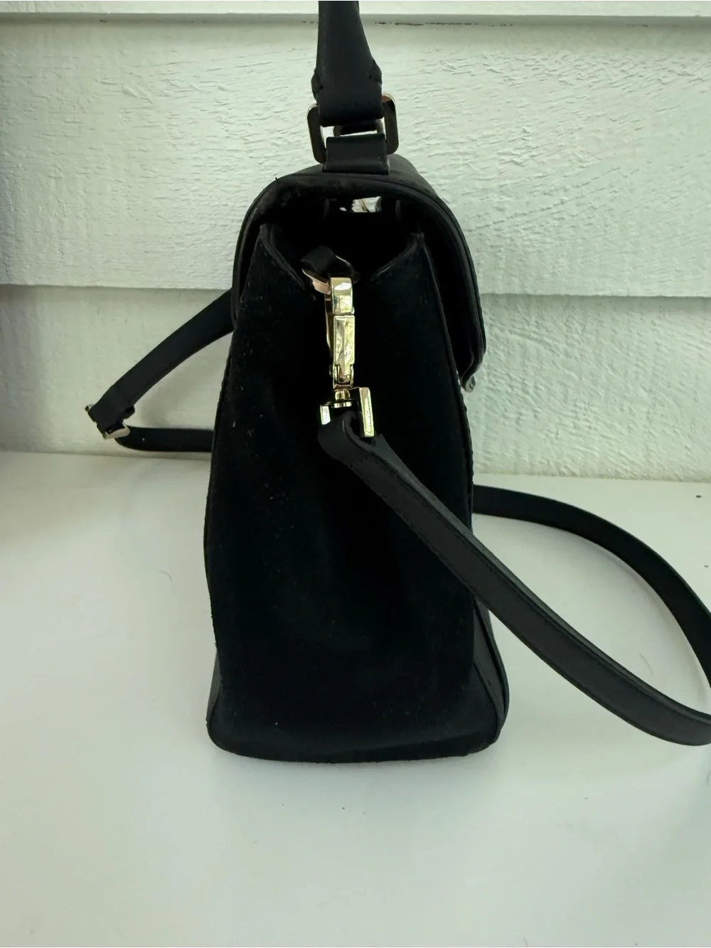 Kate Spade New York Wesley Place Suede Laurel Handbag